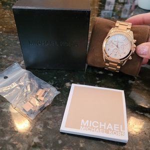 Michael Kors watch, Rose Gold and crystals